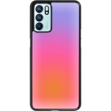 OPPO Reno6 5G Case Hülle - Orange Pink Blue Gradient