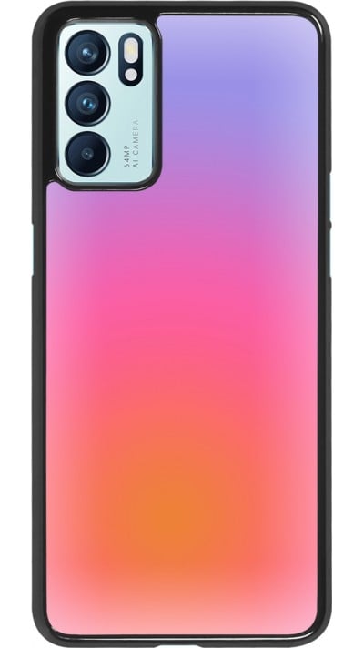 Coque OPPO Reno6 5G - Orange Pink Blue Gradient