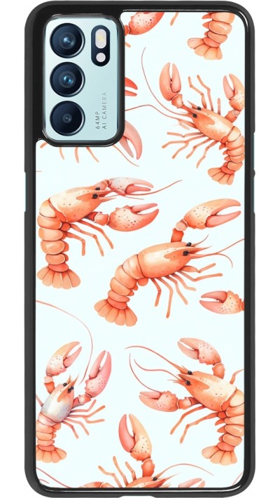 Coque OPPO Reno6 5G - Pattern de homards pastels