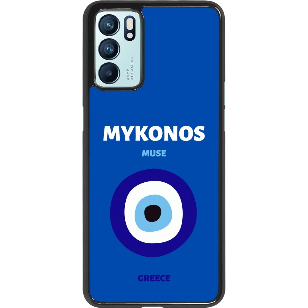 Coque OPPO Reno6 5G - Pop Summer Destination Mykonos