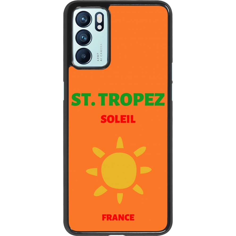 OPPO Reno6 5G Case Hülle - Pop Summer Destination St-Tropez