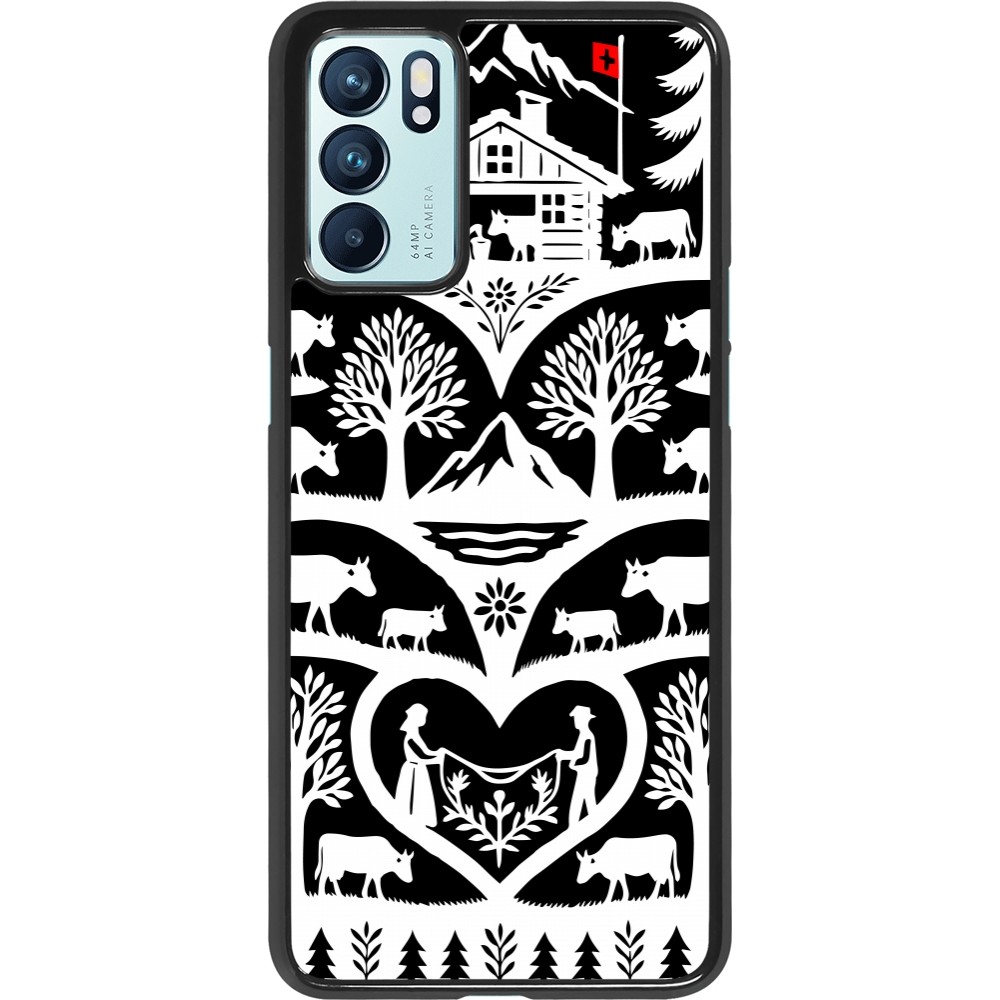OPPO Reno6 5G Case Hülle - Poya Schweiz 2 schwarz