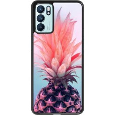Coque Oppo Reno6 5G - Purple Pink Pineapple