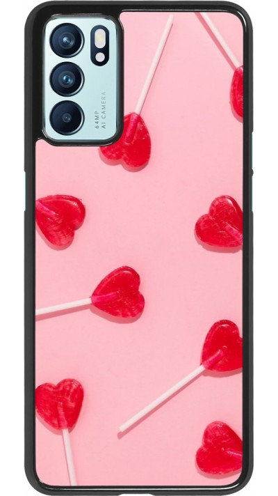 OPPO Reno6 5G Case Hülle - Saint Valentines Day 26 Lollipop