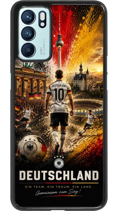 Coque OPPO Reno6 5G - Football Allemagne splash 2026