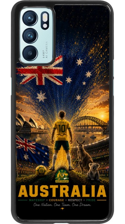 Coque OPPO Reno6 5G - Football Australie splash 2026
