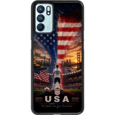 Coque OPPO Reno6 5G - Football États-Unis splash 2026