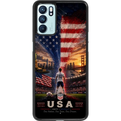Coque OPPO Reno6 5G - Football États-Unis splash 2026