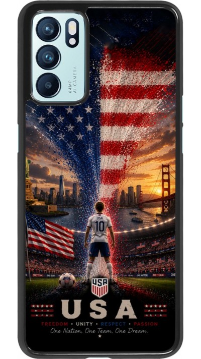 Coque OPPO Reno6 5G - Football États-Unis splash 2026