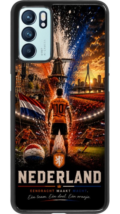 Coque OPPO Reno6 5G - Football Pays-Bas splash 2026