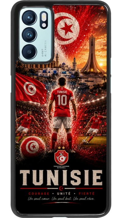 Coque OPPO Reno6 5G - Football Tunisie splash 2026