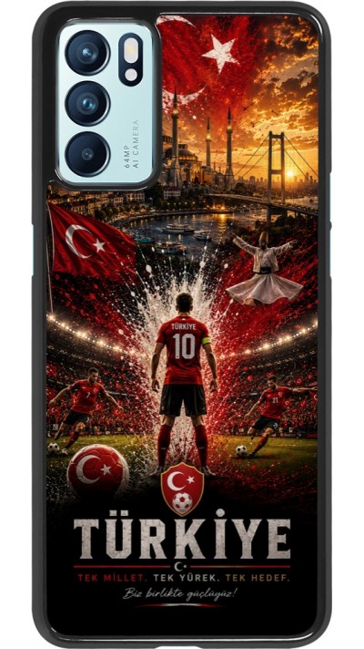 Coque OPPO Reno6 5G - Football Turquie splash 2026