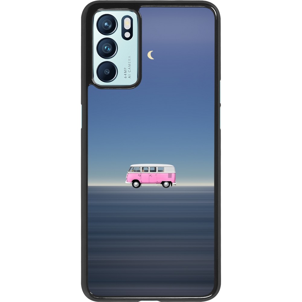 OPPO Reno6 5G Case Hülle - Spring 23 pink bus