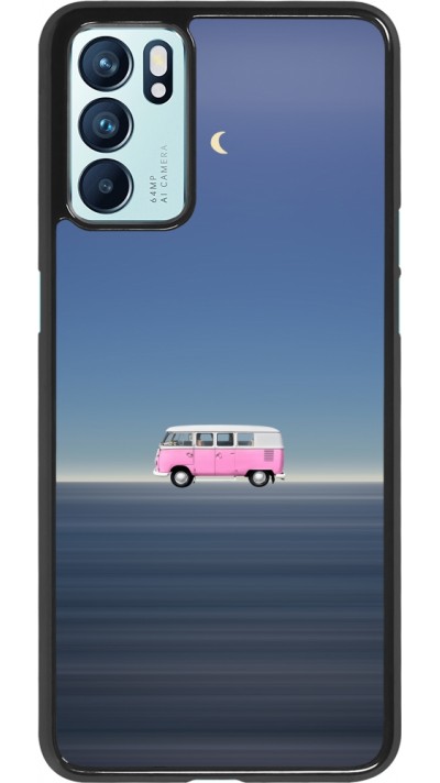 OPPO Reno6 5G Case Hülle - Spring 23 pink bus