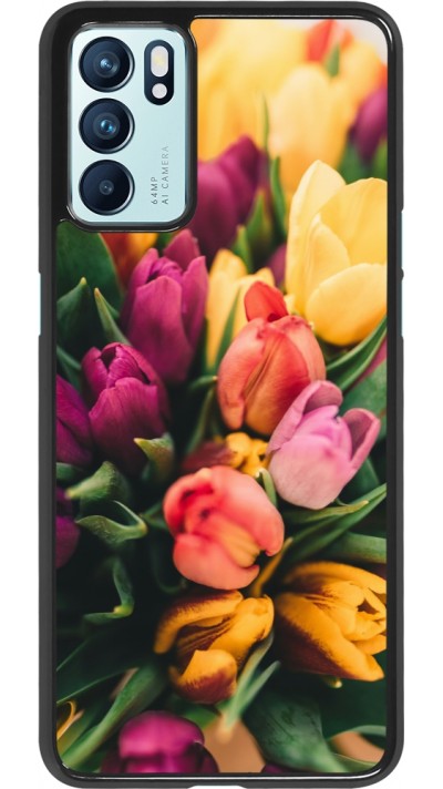 Coque OPPO Reno6 5G - Bouquet of tulips Spring 2026