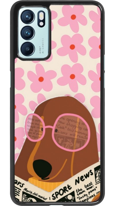 Coque OPPO Reno6 5G - Dog with newspaper Spring 2026