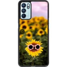 Coque OPPO Reno6 5G - Sunflower with glasses Spring 2026