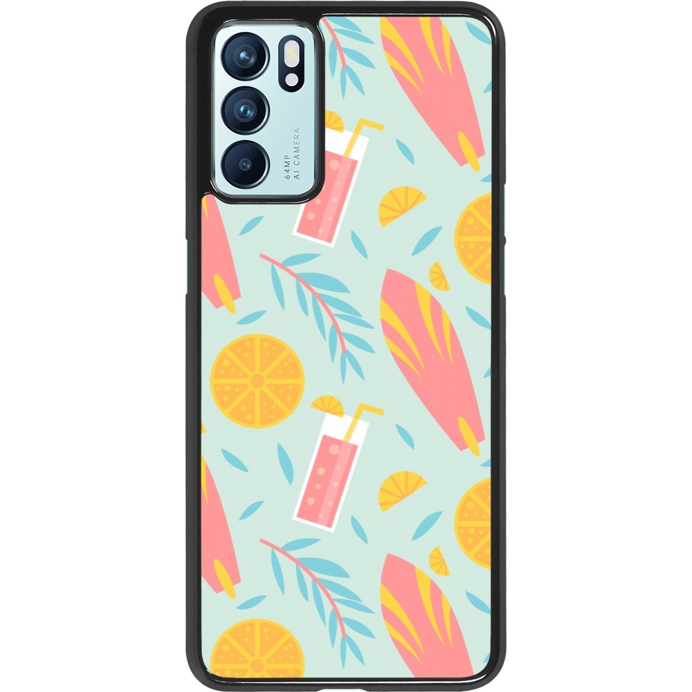 OPPO Reno6 5G Case Hülle - Summer 2025 Pattern citron