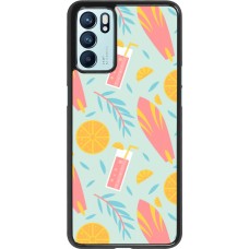 OPPO Reno6 5G Case Hülle - Summer 2025 Pattern citron