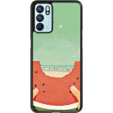 OPPO Reno6 5G Case Hülle - Views through a watermelon Summer 2026