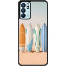 OPPO Reno6 5G Case Hülle - Summer surfboard 2025