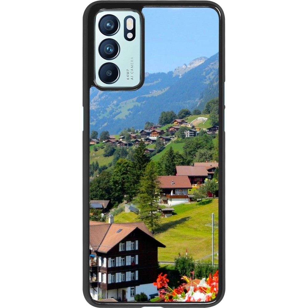 Coque OPPO Reno6 5G - Fête Nationale Suisse Paysage