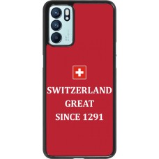 OPPO Reno6 5G Case Hülle - Switzerland Great Since 1291