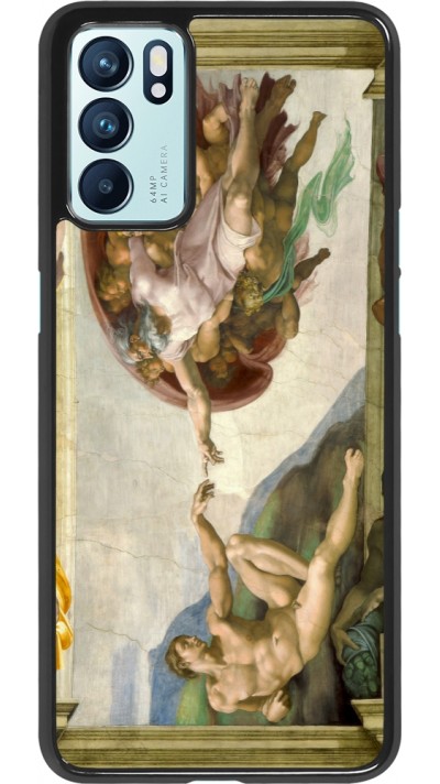 OPPO Reno6 5G Case Hülle - Kunstbild - Die Erschaffung Adams - Michelangelo