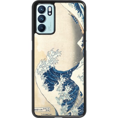 Coque OPPO Reno6 5G - Tableau art - La Grande Vague de Kanagawa - Hokusai