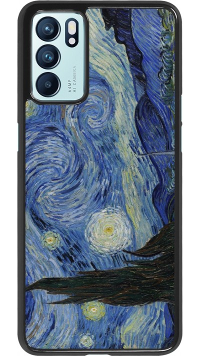 OPPO Reno6 5G Case Hülle - Kunstbild - Sternennacht - Van Gogh