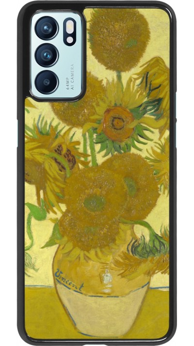 OPPO Reno6 5G Case Hülle - Kunstbild - Sonnenblumen  - Van Gogh