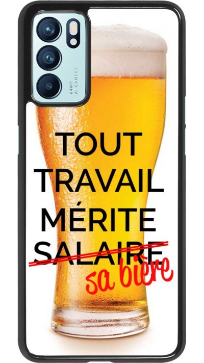 Hülle Oppo Reno6 5G - Tout travail mérite sa bière