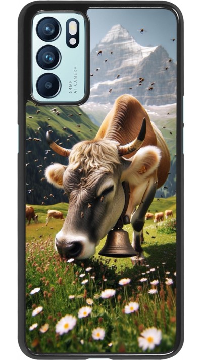 Coque OPPO Reno6 5G - Vache montagne Valais