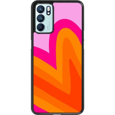 Coque OPPO Reno6 5G - Valentine 2024 heart gradient