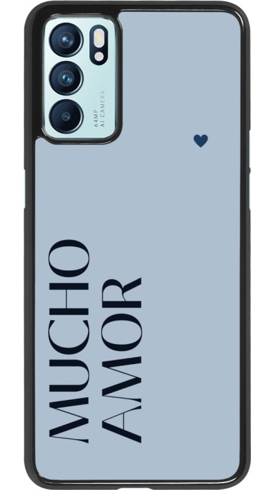 Coque OPPO Reno6 5G - Valentine 2024 mucho amor azul