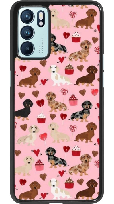 Coque OPPO Reno6 5G - Valentine 2024 puppy love