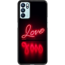 OPPO Reno6 5G Case Hülle - Valentine 2025 Neon Liebe