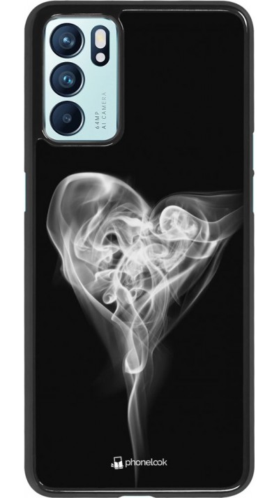 Coque Oppo Reno6 5G - Valentine 2022 Black Smoke