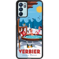 Oppo Reno6 5G Case Hülle - Verbier Mountain Jacuzzi