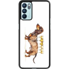 OPPO Reno6 5G Case Hülle - Wine Teckel