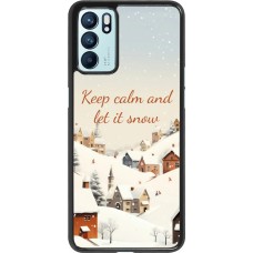 OPPO Reno6 5G Case Hülle - Winter 25 Winter Keep calm and let it snow