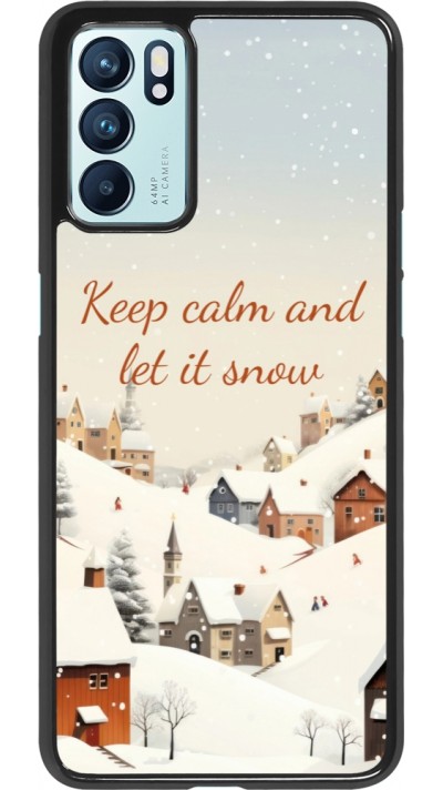 Coque OPPO Reno6 5G - Winter 25 Winter Keep calm and let it snow