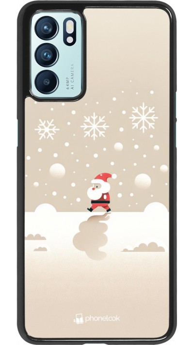 Coque OPPO Reno6 5G - Noël 2023 Minimalist Santa