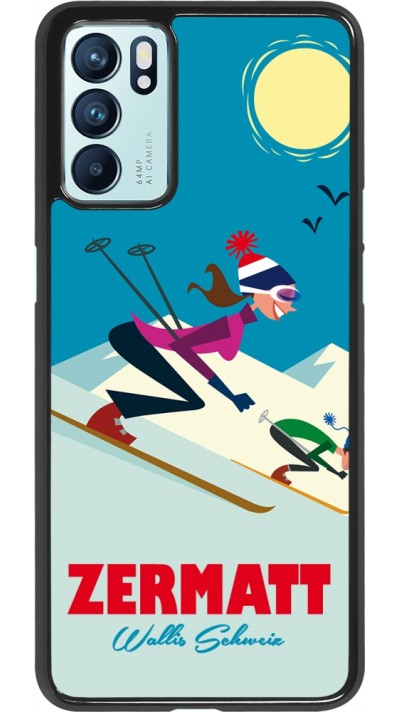 Coque Oppo Reno6 5G - Zermatt Ski Downhill