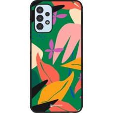 Hülle Samsung Galaxy A13 5G - Silikon schwarz Abstract Jungle