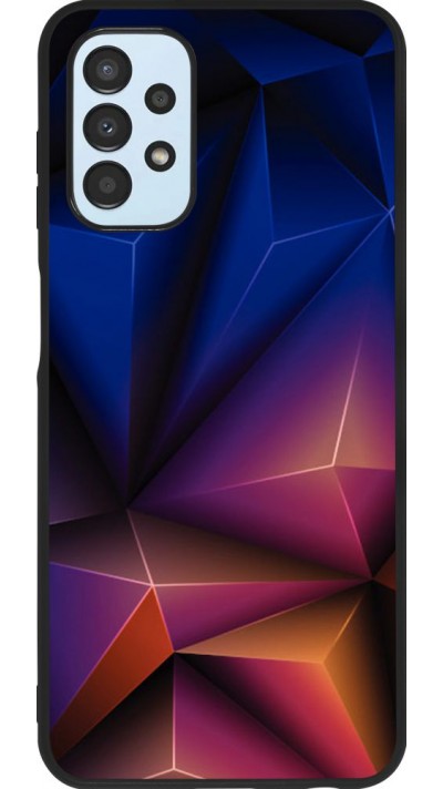 Hülle Samsung Galaxy A13 5G - Silikon schwarz Abstract Triangles 