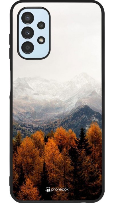 Hülle Samsung Galaxy A13 5G - Silikon schwarz Autumn 21 Forest Mountain