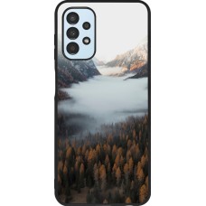 Samsung Galaxy A13 Case Hülle - Silikon schwarz Autumn 22 forest lanscape