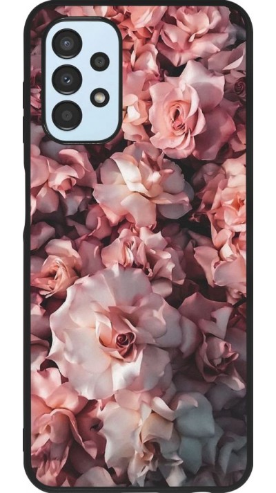 Hülle Samsung Galaxy A13 5G - Silikon schwarz Beautiful Roses