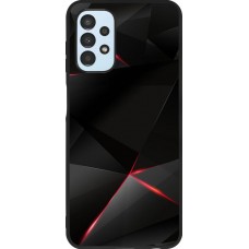 Coque Samsung Galaxy A13 5G - Silicone rigide noir Black Red Lines